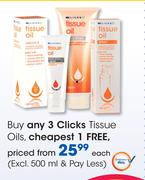 Clicks Tissue Oils(Excl 500ml & Pay Less)-Each