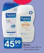 Sanex Shower Gels-500ml Each