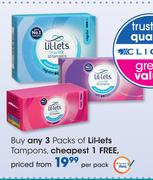 Lil Lets Tampons-Per Pack
