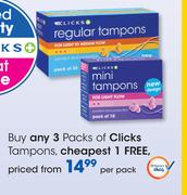 Clicks Tampons-Per Pack