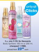 Oh So Heavenly Body Spritzers 100ml/200ml-Each