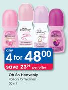 Oh So Heavenly Roll On For Women-4X50ml