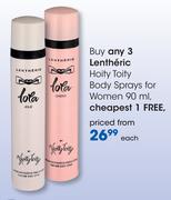 Lentheric Hoity Toity Body Sprays For Women-90ml Each
