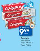 Colgate Toothpaste(Excl.100ml & Value Packs)-Each