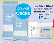 Clicks Cotton Products-Each