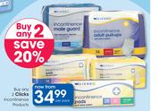 Clicks Incontinence Products-Buy Any 2 Per Pack