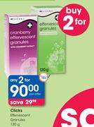 Clicks Effervescent Granules-2x120g Per Offer