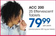 ACC 200-25 Effervescent Tablets Per Pack