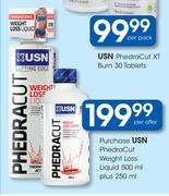 USN PhedraCut Weight Loss Liquid 500ml Plus 250ml-Per Offer