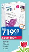 Avent Manual Breast Pump-Each