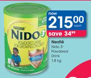 Nestle Nido 3+ Powdered Drink-1.8kg Each