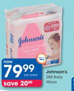 Johnson's Baby wipes-288 Per Pack