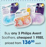 Philips Avent Soothers -Each