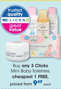 Clicks Mini Baby Toiletries-Each