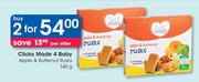 Clicks Made 4 Baby Apple & Butternut Rusks-2x140g Per Offer