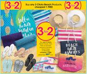 Clicks Beach Towel, Hats, Pair Of Sandals, Beach Bags Or Wet Bags-Each