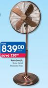 Kambrook Rose Gold Pedestal Fan-Each