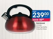 Kambrook 2.5Ltr Stove Top Kettle (Induction Base)-Each