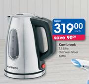 Kambrook 1.7Ltr Stainless Steel Kettle-Each