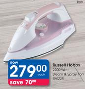 Russell Hobbs 2200 Watt Steam & Spray Iron RHI225-Each