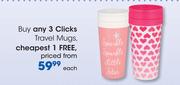 Clicks Travel Mugs-Each