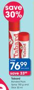 Tabard Banded Pack Spray 150g And Stick 30ml-Per Pack