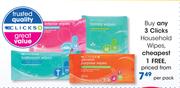 Clicks Household Wipes-Per Pack