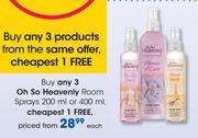 Oh So Heavenly Room Sprays-200ml Or 400ml Each