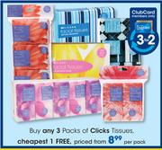 Clicks Tissues-Per Pack