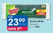 Scotch Brite Scourers-3+1 Per Pack