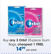 Orbit Gum Bags-25 Piece Per Pack