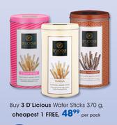 D'Licious Wafer Sticks-370g Per Pack