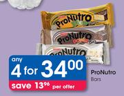 Pronutro Bars-For 4 Per Offer