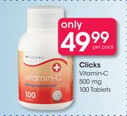 Clicks Vitamin-C 500 mg-100 Tablets Per Pack