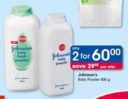 Johnson's Baby Powder-Any 2 x 400g