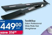 Special Toni Guy Salon Professional Wide Plate Hair Straightener m.guzzle .za