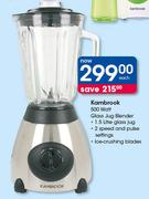 Kambrook 500W Glass Jug Blender
