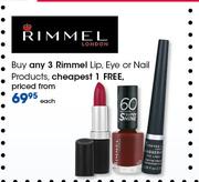 Rimmel Lip, Eye Or Nail Products Products-Each