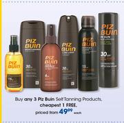 Piz Buin Self Tanning Products-Each