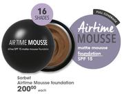 Sorbet Airtime Mousse Foundation-Each