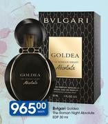 Bvlgari Goldea The Roman Night Absolute EDP 30ml-Each