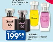 Lentheric Fragrances For Women-50ml Each