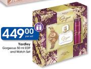 Yardley Gorgeous EDP-50ml & Watch Set-Per Set
