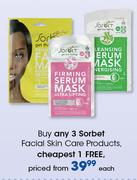 Sorbet Facial Skin Care Products-Each