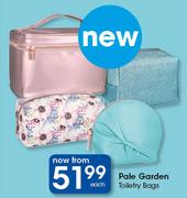 Pale Garden Toiletry Bags-Each