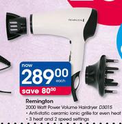Remington 2200 Watt Power Volume Hairdryer