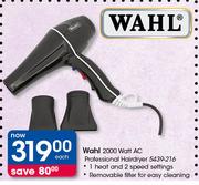 Wahl 2000 Watt AC Professional Hairdryer