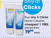 Clicks Hand Creams-Each