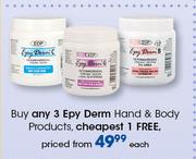 Epy Derm Hand & Body Products-Each