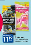 Supermax Disposable Razors For Men Or Women-Each